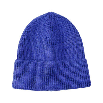 Πουλόβερ Ζεστό καπέλο πλεξίματος Unisex Χειμερινό καπέλο Παιδικό Χρώμα Μασίφ Παιδικό Καπέλο Λευκό Παιδικό Κάλτσο Καπέλο Καουμπόη Παιδικά