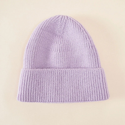 Πουλόβερ Ζεστό καπέλο πλεξίματος Unisex Χειμερινό καπέλο Παιδικό Χρώμα Μασίφ Παιδικό Καπέλο Λευκό Παιδικό Κάλτσο Καπέλο Καουμπόη Παιδικά