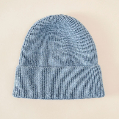 Πουλόβερ Ζεστό καπέλο πλεξίματος Unisex Χειμερινό καπέλο Παιδικό Χρώμα Μασίφ Παιδικό Καπέλο Λευκό Παιδικό Κάλτσο Καπέλο Καουμπόη Παιδικά