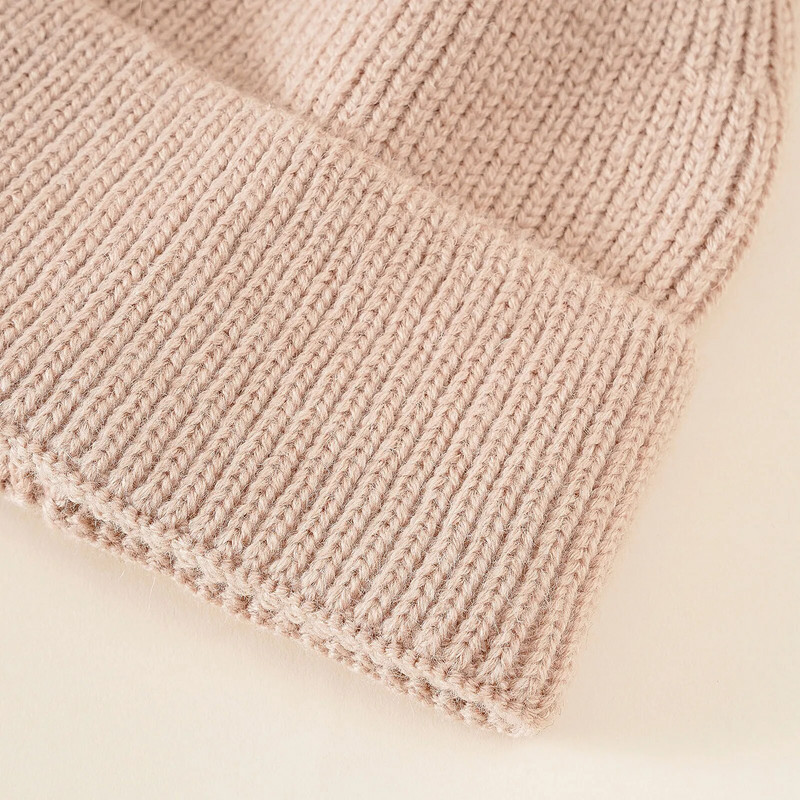 Πουλόβερ Ζεστό καπέλο πλεξίματος Unisex Χειμερινό καπέλο Παιδικό Χρώμα Μασίφ Παιδικό Καπέλο Λευκό Παιδικό Κάλτσο Καπέλο Καουμπόη Παιδικά