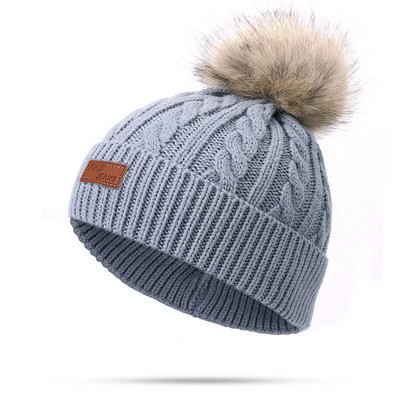 3/2 vnt. žieminė, šilta megzta kūdikių kepurė ir šalikas pirštinių rinkinys, medvilninis kūdikių pompominis kepuraitės kepuraitės šalikai, kumštinės pirštinės vaikams, priedai