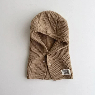 Soliidne korea laste ühes tükis sallimüts Uued poisid Tüdrukud Imikud Kindad Mütsikomplekt Moodne Lihtne Mitmekülgne Beebidele Lastele Soojad Mütsid