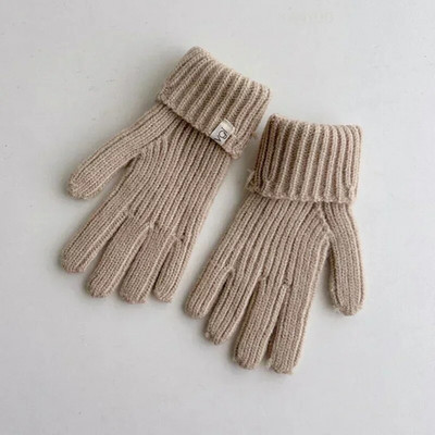 Soliidne korea laste ühes tükis sallimüts Uued poisid Tüdrukud Imikud Kindad Mütsikomplekt Moodne Lihtne Mitmekülgne Beebidele Lastele Soojad Mütsid