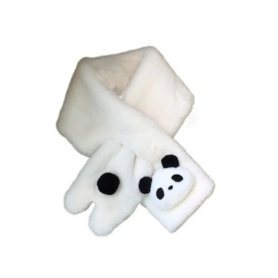 Χαριτωμένα παιδιά Χειμωνιάτικο ζεστό χοντρό σταυρό κασκόλ γιακά αγόρια κορίτσια Μονόχρωμο ψεύτικο γούνα κουνελιού Φουλάρι σάλι