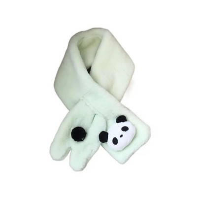 Χαριτωμένα παιδιά Χειμωνιάτικο ζεστό χοντρό σταυρό κασκόλ γιακά αγόρια κορίτσια Μονόχρωμο ψεύτικο γούνα κουνελιού Φουλάρι σάλι