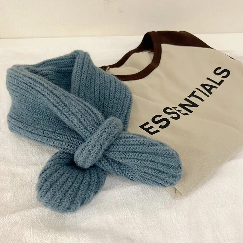 Κορεάτικο στυλ Παιδικό κασκόλ 1-6 ετών Χειμερινό καραμέλα Χρώμα Παιδικό Σταυρό Μαντήλι Βρεφικό μαντήλι Αγόρια Κορίτσια Πιο ζεστά Κασκόλ για τον λαιμό Νέο