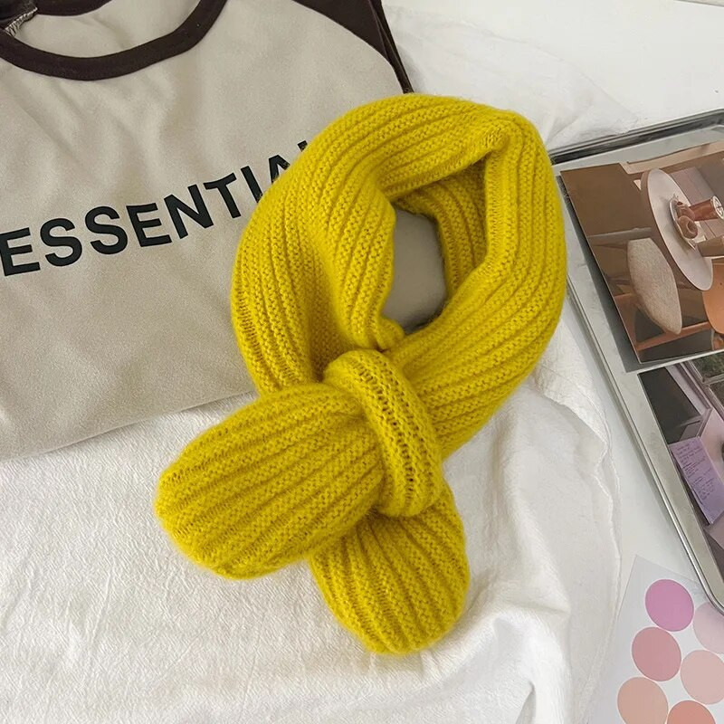 Κορεάτικο στυλ Παιδικό κασκόλ 1-6 ετών Χειμερινό καραμέλα Χρώμα Παιδικό Σταυρό Μαντήλι Βρεφικό μαντήλι Αγόρια Κορίτσια Πιο ζεστά Κασκόλ για τον λαιμό Νέο