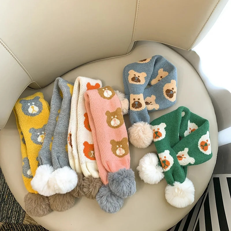 Beebi Kids Sall Imikutele Poisile Tüdrukule Villane Soe Talvine Sall Armas Multifilm Trükitud Ristiga Laste Pudipõlle Väikelapse Vastsündinud Pehmed Paksemad Pudipõlled