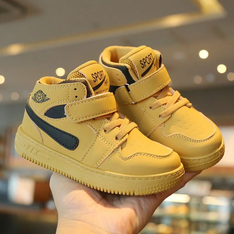 Kruleepo Fashion Παιδικά Αθλητικά Αθλητικά Αθλητικά Εξωτερικά Μασίφ Παπούτσια Αντιολισθητικά Ελαφριά αναπνεύσιμα για αγόρια παπούτσια Skateboard Κίτρινο ροζ