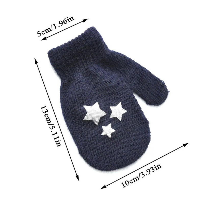 Πλεκτά Γάντια Γάντια Βρεφικά Χειμερινά Γάντια Βρεφικά Βρεφικά Γάντια για αγόρια Κορίτσια Μαλακά ζεστά γάντια για τα δάχτυλα Παιδικά γάντια γάντια