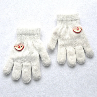 5-11Y Kids Winter Thicken Λούτρινα Ζεστά Γάντια για Αγόρι Κορίτσι Φοιτητικό Νέα Πλεκτά Γάντια Πλεκτά από Μασίφ Βελούδο Γάντια Ποδηλασίας Εξωτερικού Σκι