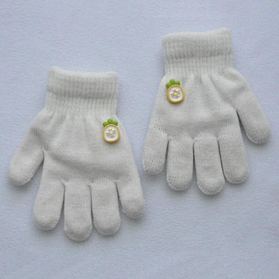 5-11Y Kids Winter Thicken Λούτρινα Ζεστά Γάντια για Αγόρι Κορίτσι Φοιτητικό Νέα Πλεκτά Γάντια Πλεκτά από Μασίφ Βελούδο Γάντια Ποδηλασίας Εξωτερικού Σκι