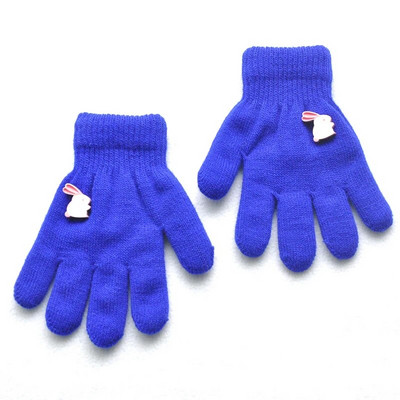 5-11Y Kids Winter Thicken Λούτρινα Ζεστά Γάντια για Αγόρι Κορίτσι Φοιτητικό Νέα Πλεκτά Γάντια Πλεκτά από Μασίφ Βελούδο Γάντια Ποδηλασίας Εξωτερικού Σκι