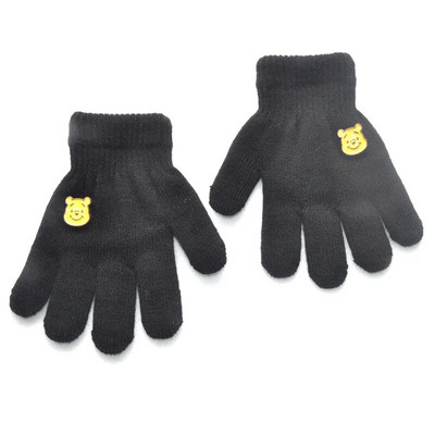 5-11Y Kids Winter Thicken Λούτρινα Ζεστά Γάντια για Αγόρι Κορίτσι Φοιτητικό Νέα Πλεκτά Γάντια Πλεκτά από Μασίφ Βελούδο Γάντια Ποδηλασίας Εξωτερικού Σκι