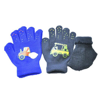 Детски зимни топли плетени ръкавици Топли ръкавици Бебешки ръкавици с ръкавици Деца Малки деца Деца с пълни пръсти ръкавици 5-11 години