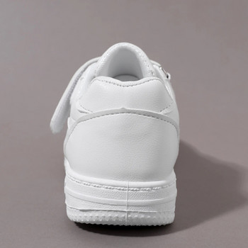 Παιδικά μικρά λευκά παπούτσια 2023 Άνοιξη και Φθινόπωρο Νέα Αθλητικά Παπούτσια για αγόρια και Κορίτσια Casual Board Παπούτσια Δερμάτινη μαλακή σόλα για μωρά