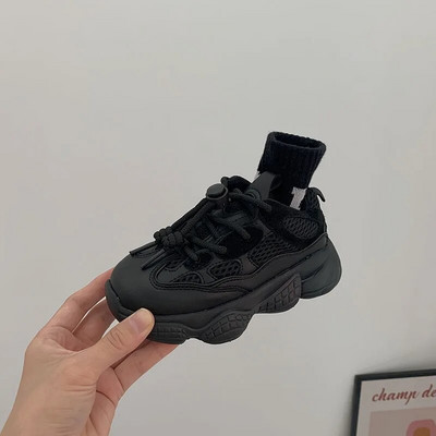 Tenisky Detské 2023 Platforma Šnurovacie Detské Značkové Ležérne Topánky Móda Batoľatá Chlapci alebo Dievčatá Športové Mäkké Podpätky Pevné Trénerky