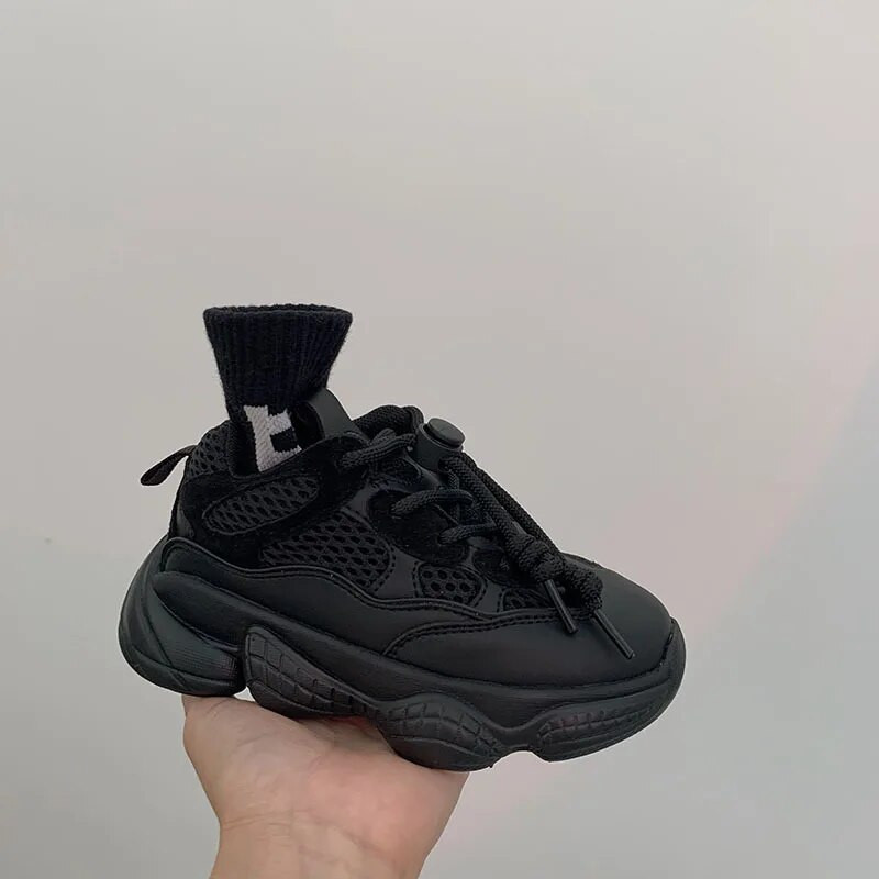 Tenisky Detské 2023 Platforma Šnurovacie Detské Značkové Ležérne Topánky Móda Batoľatá Chlapci alebo Dievčatá Športové Mäkké Podpätky Pevné Trénerky