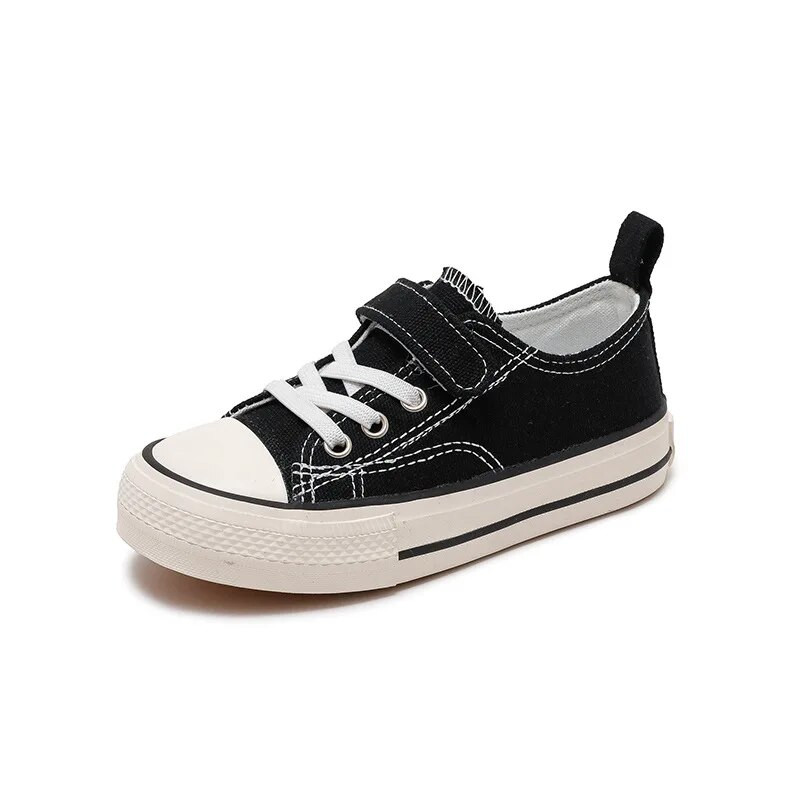 Παιδικά παπούτσια καμβά 2023 Νέα χαμηλά κορυφαία παιδικά παπούτσια τένις για αγόρια Λευκά παπούτσια μόδας Casual αθλητικά παπούτσια για κορίτσια Παπούτσια για τρέξιμο Μέγεθος 25-37