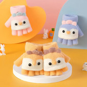 Kootud sõrmedeta kindad tüdrukutele Multifilm Küülikukõrvad Beebi kindad Soojad Lapsed Talvised Poolsõrmed Kindad Beebi Aksessuaarid