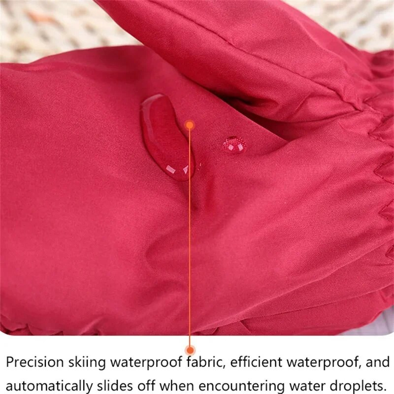 Χειμώνας 3-10 χρονών Παιδικά γάντια σκι Γάντια κινουμένων σχεδίων κουνέλι αθλητικά γάντια αντιανεμικά αδιάβροχα γάντια χοντρά ζεστά γάντια για αγόρια κορίτσια