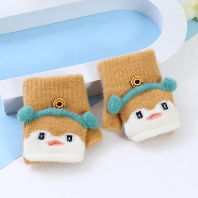 Laste multifilmid talvel soojad paksud labakindad beebitüdruk poistele kootud sõrmedeta kindad lastele talvekindad 0–3-aastased lapsed