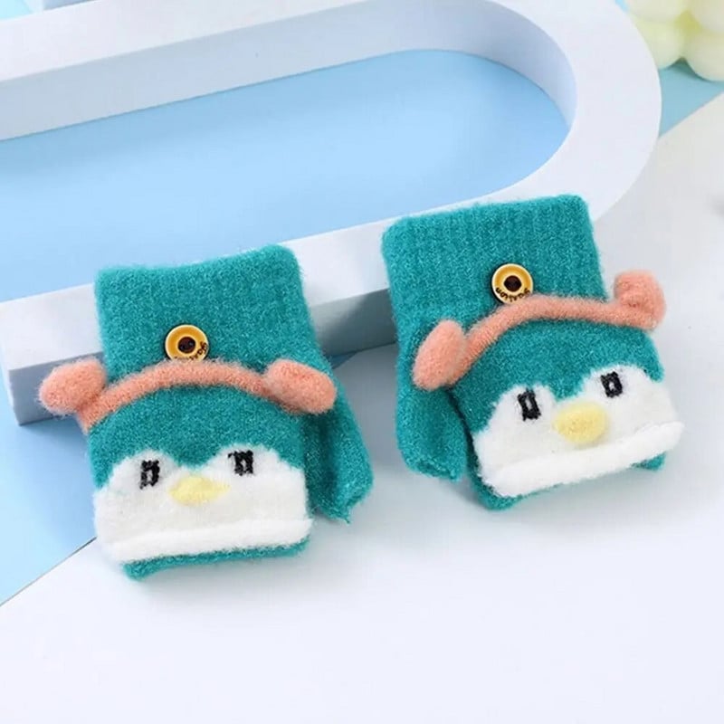 Laste multifilmid talvel soojad paksud labakindad beebitüdruk poistele kootud sõrmedeta kindad lastele talvekindad 0–3-aastased lapsed