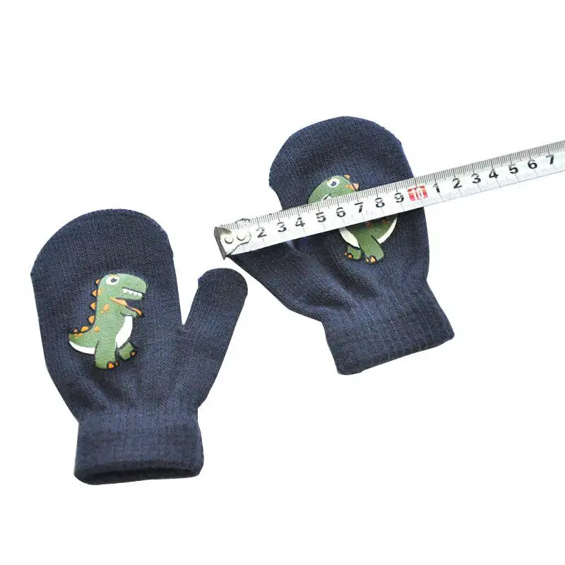 „Warmom“ animacinių filmų „Dinozauras“ Vaikiškos Šiltos Pirštinės Vaikų Žieminės Pirštinės Vaikų Pirštinės Vaikams Šiltos Lauko Pirštinės vaikams Kūdikiams