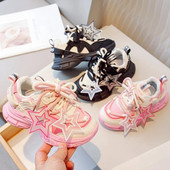 Vaikiški laisvalaikio sportiniai bateliai Madingi tinkliniai kvėpuojantys berniukų sportbačiai, 2024 m. pavasario ruduo, nauji vaikų, mergaičių berniukų, lauko bėgimo bateliai