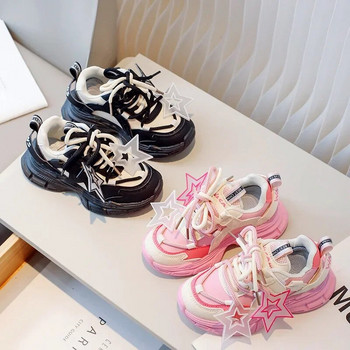 Детски ежедневни спортни обувки Модни мрежести дишащи маратонки за момчета 2024 Пролет Есен Нови деца Момичета Момчета Маратонки за бягане на открито