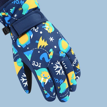 Υψηλής ποιότητας παιδικά γάντια για σκι Χειμερινά Snowboard Γάντια για αγόρια για κορίτσια αδιάβροχα χοντρά γάντια Keep Finger Warm