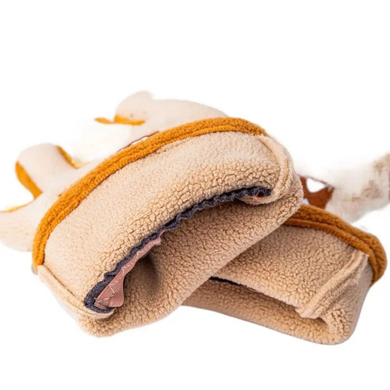 Iarnă drăguț model de desene animate pentru copii îngroșate mănuși calde pentru băieți fete 6-12 ani fleece mănuși rezistente la vânt Ciclism schi mănuși