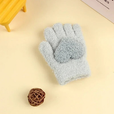 Χειμερινά πλεκτά γάντια κινουμένων σχεδίων Ζεστά γάντια νήπια Χαριτωμένα γάντια με μοτίβο υπαίθριου κινουμένων σχεδίων για παιδιά παιδικά μωρά κορίτσια αγόρια 1-3 ετών