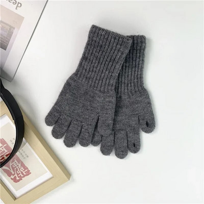 3-10 metų Vaikų Pirštinės Šiltos Žieminės Pirštinės Megztos Vilnonės Vaikiškos Kumštinės pirštinės su jutikliniu ekranu Pirštinės Žieminiai Aksesuarai Vaikams