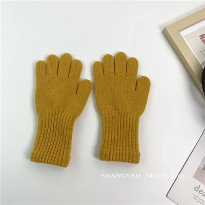 3-10 metų Vaikų Pirštinės Šiltos Žieminės Pirštinės Megztos Vilnonės Vaikiškos Kumštinės pirštinės su jutikliniu ekranu Pirštinės Žieminiai Aksesuarai Vaikams