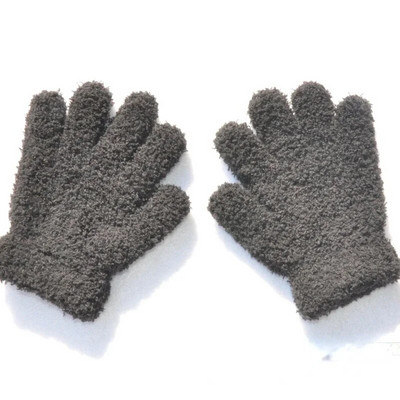 Νέα 1-4Y Παιδικά γάντια Χειμερινά Βρεφικά βελούδινα κοραλλί γάντια νήπια με πλήρη δάχτυλα Χαριτωμένα γάντια ζεστό αντιανεμικό γάντι για αγόρια κορίτσια