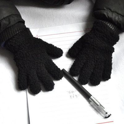 Νέα 1-4Y Παιδικά γάντια Χειμερινά Βρεφικά βελούδινα κοραλλί γάντια νήπια με πλήρη δάχτυλα Χαριτωμένα γάντια ζεστό αντιανεμικό γάντι για αγόρια κορίτσια