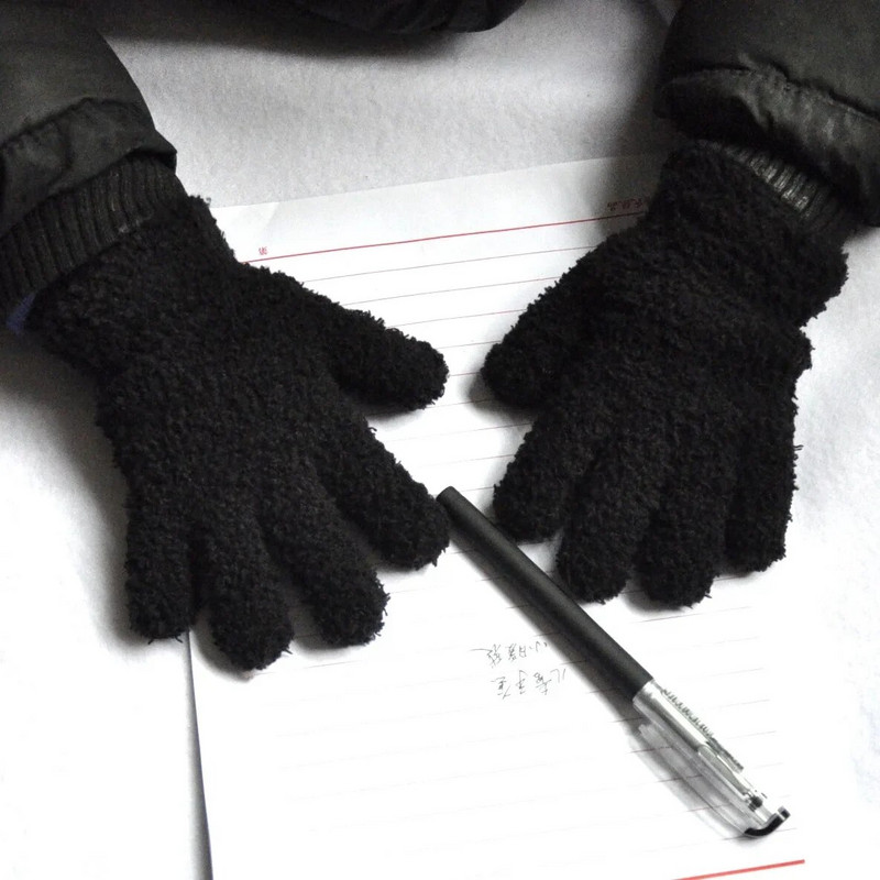 Νέα 1-4Y Παιδικά γάντια Χειμερινά Βρεφικά βελούδινα κοραλλί γάντια νήπια με πλήρη δάχτυλα Χαριτωμένα γάντια ζεστό αντιανεμικό γάντι για αγόρια κορίτσια