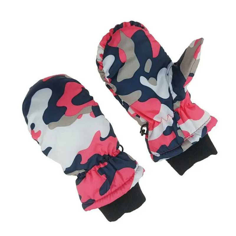 Νέα Παιδικά Χειμερινά Χιόνια Ζεστά Γάντια Παιδικά Αγόρια Κορίτσια Σκι Γάντια Snowboard Εξωτερικά Αντιανεμικά Αδιάβροχα Χονδρά Γάντια για 3-5 χρόνια