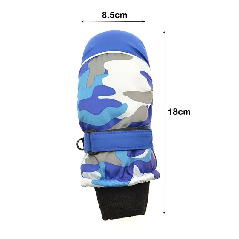 Νέα Παιδικά Χειμερινά Χιόνια Ζεστά Γάντια Παιδικά Αγόρια Κορίτσια Σκι Γάντια Snowboard Εξωτερικά Αντιανεμικά Αδιάβροχα Χονδρά Γάντια για 3-5 χρόνια