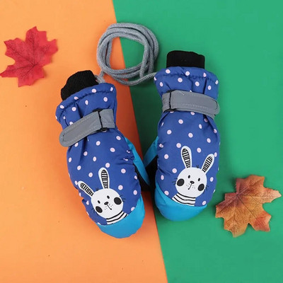 Nové detské zimné snehové teplé rukavice pre chlapcov a dievčatá, lyžiarske, snowboardové, vetruodolné, nepremokavé rukavice, zahusťovacie, udržiavajú teplé rukavice pre 3-6 rokov