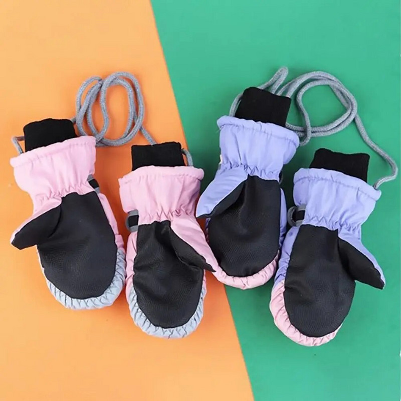 Nauji Vaikai Vaikai Žiema Sniego Šiltos Pirštinės Berniukai Mergaitės Slidinėjimo Snieglentė Neperšlampama Vėjui Atsparus Vandeniui Storas Laikyti Šiltai Žiemą Privaloma