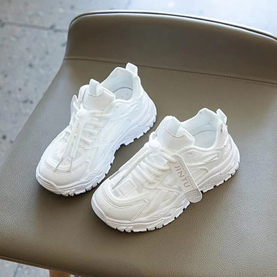 Detské tenisky pre dievčatá a chlapcov, letné nové ležérne športové topánky, pohodlné priedušné bežecké topánky, biele balerínky, veľkosť 26~37#