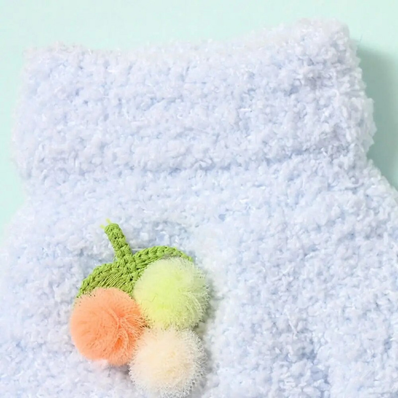 Χειμερινά παιδικά χαριτωμένα βελούδινα πλεκτά γάντια ζεστά χοντρά γάντια Full Finger Guantes Παιδικά γάντια γραφής για αγόρια κορίτσια 4-12 ετών