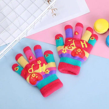 Αστεία κινούμενα σχέδια για μωρά γάντια χειμωνιάτικα ζεστά παιδικά γάντια για κορίτσια Παιδικά πλεκτά γάντια παιδικά σε εξωτερικούς χώρους Χονδρά γάντια 3-7 ετών