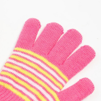 1-5 години Детски зимни топли плътни ръкавици Момичета Момчета Деца Сладки ръкавици с ръкавици Имитация на цял пръст Ръкавици перчатки детские