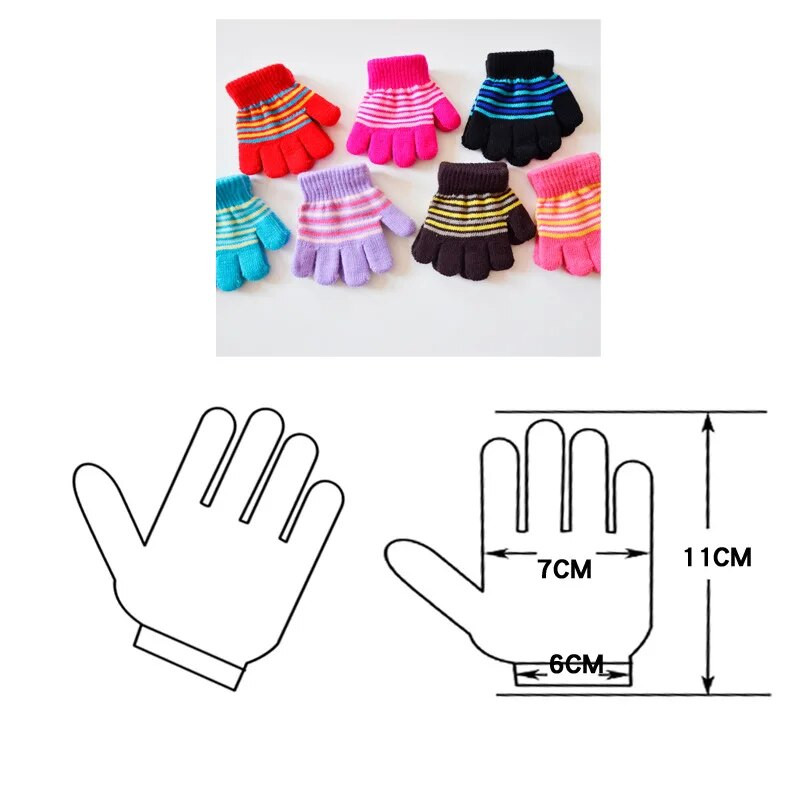 1-5 ετών Παιδιά Χειμώνας Ζεστά Πυκνά Γάντια Κορίτσια Αγόρια Παιδιά Χαριτωμένα Γάντια Απομίμηση Ολόκληρα Δάχτυλα Γάντια перчатки детские