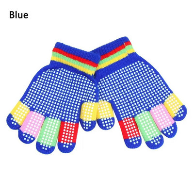 5-8 metų žieminės megztos pirštinės mergaitėms, berniukams, neslystančios, šiltos pirštinės pirštinės vaikams, vaikams