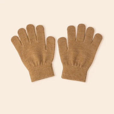 7-9 m. žiemos vaikams storos megztos pirštinės saldainių spalvos šiltos pliušinės kumštinės pirštinės vaikams žieminės mažiems vaikams akrilinės pirštinės pirštinės