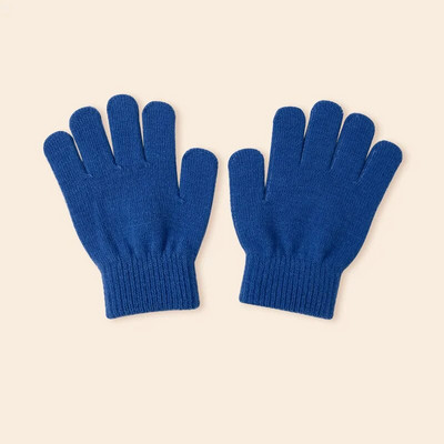 7-9 m. žiemos vaikams storos megztos pirštinės saldainių spalvos šiltos pliušinės kumštinės pirštinės vaikams žieminės mažiems vaikams akrilinės pirštinės pirštinės